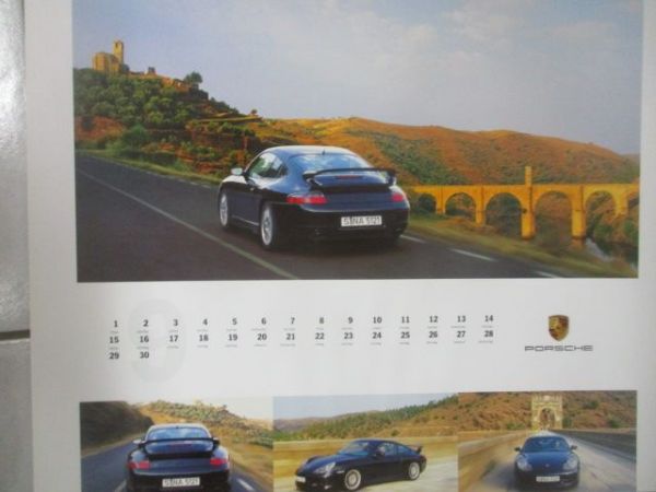 Porsche 2003 Boxster +996 Kalender +Münze Format ca.55x65cm