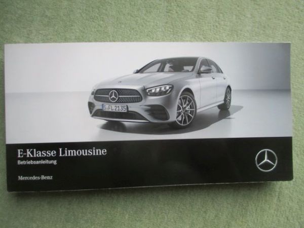 Mercedes Benz E-Klasse Limousine BR213 2020 Bordbuch Deutsch