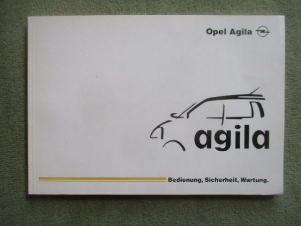 Opel Agila A 10XE 12XE Juni 2001
