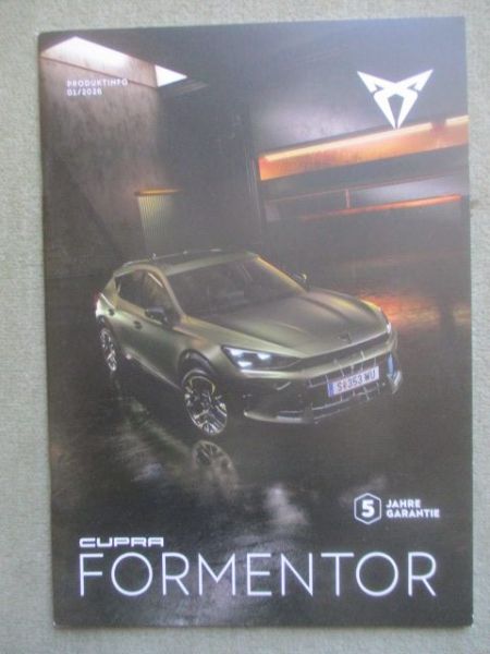Cupra Formentor Produktinfo 1/2026