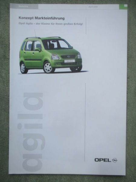 Opel Agila A Konzept Markteinführung April 2000