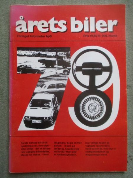 arets biler af Bent Elsnab Modelljahr 1979 Dänisch