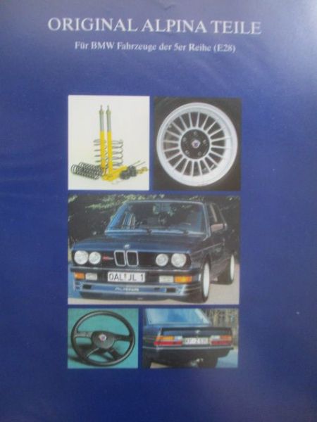 BMW 5er Reihe E28 Alpina Teile Katalog März 1996