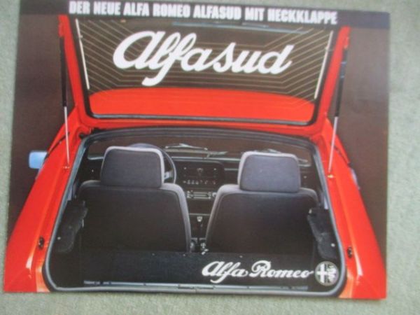 Alfa Romeo Alfasud mit Heckklappe 1.3 1.5 13.ti 1.5ti Prospekt