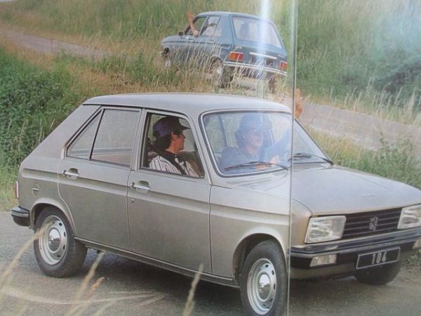 Peugeot 104 Limousine GL GL6 SL 1977 Prospekt Deutsch