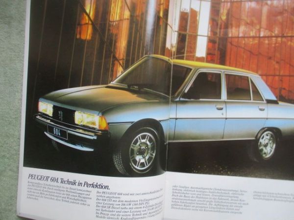 Peugeot 604 STI und SRD turbo 1983 Prospekt