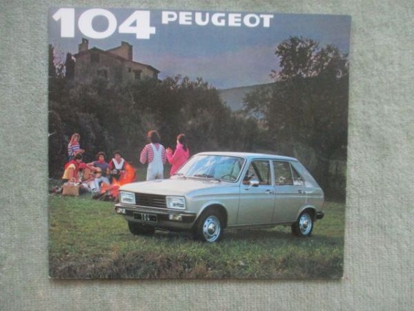 Peugeot 104 Prospekt Deutsch 1981