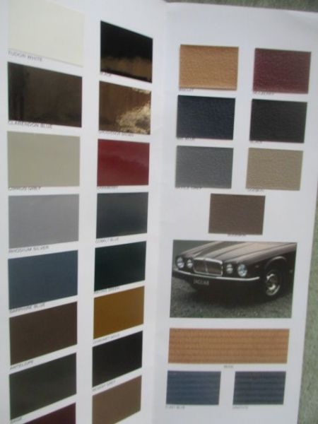 Jaguar Colour & Trim Guide