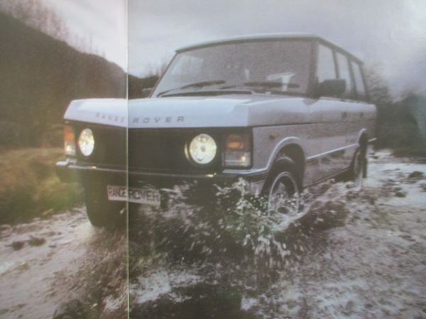 Range Rover Series Classic 4-türig 2-ütrig +Vogue Prospekt Deutsch