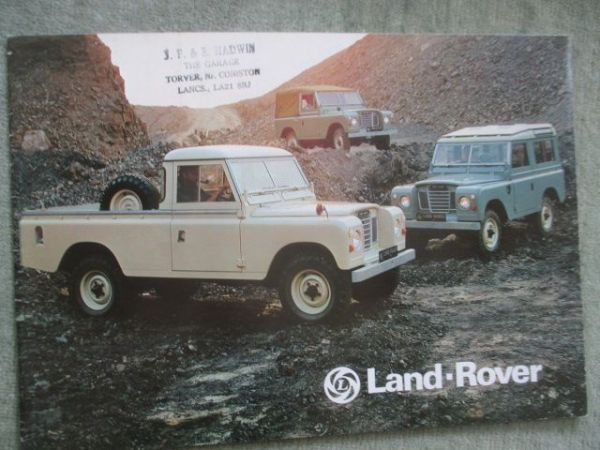 Land Rover 88 109 Prospekt Februar 1977 Englisch