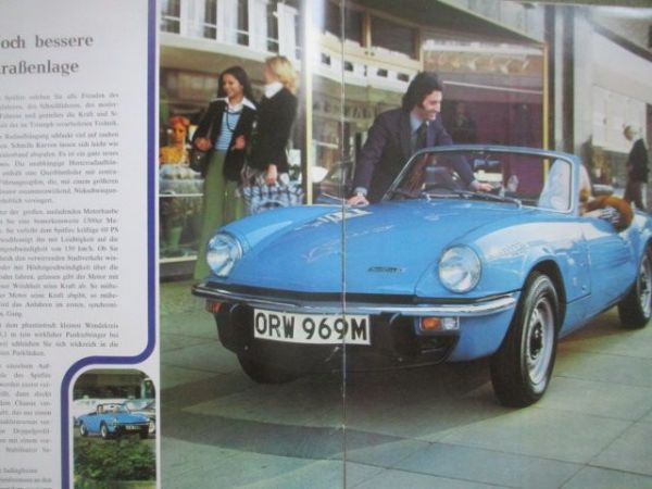 Triumph Spitfire Mk4 Prospekt Deutsch 1974