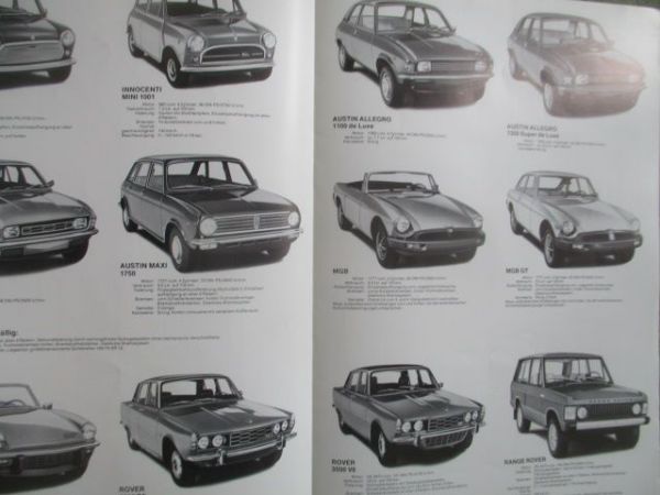 Austin Morris MG Tiumph Rover Jaguar Importeur Brüggemann Kurz-Information