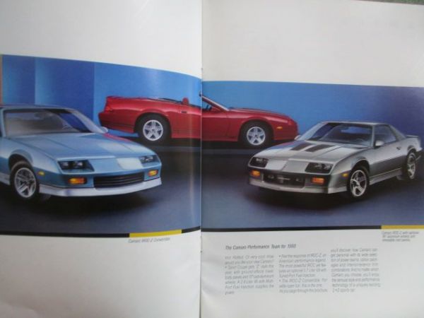 Chevrolet Camaro 1988 USA Katalog