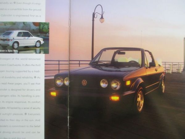 VW Cabriolet +Classic Typ17 USA Brochure 1993
