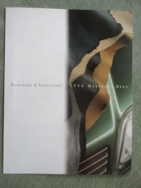 Mercedes Benz Paintwork & Upholstery 1994