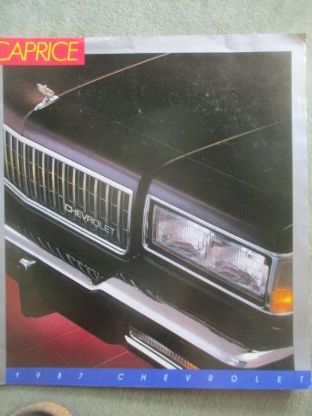 Chevrolet Caprice 1987 USA Brochure