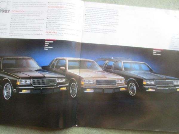 Chevrolet Caprice 1987 USA Brochure