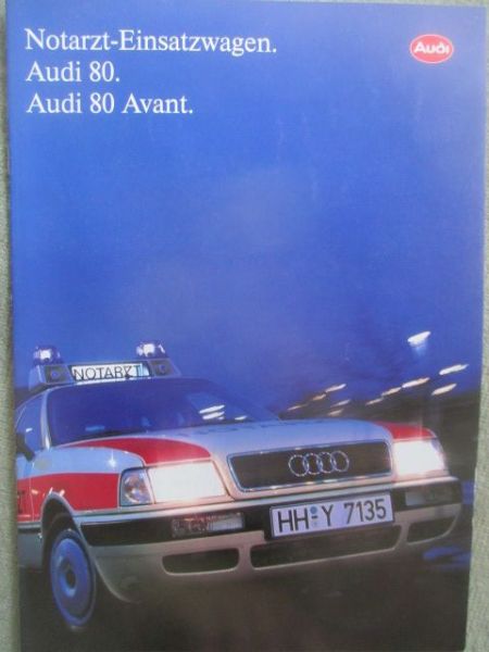 Audi 80 +Avant (B4) Notarzt-Einsatzwagen Mai1993