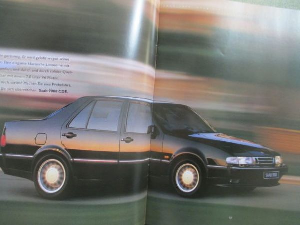 Saab 900 und 9000 Modelljahrgang 1996 Prospekt