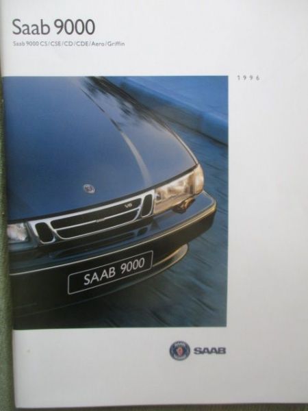 Saab 9000 CS CSE CD CDE Aero +Griffin Prospekt 1996
