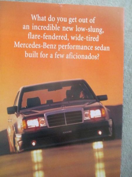 Mercedes Benz 400E V8 Sedan 1992 Brochure USA