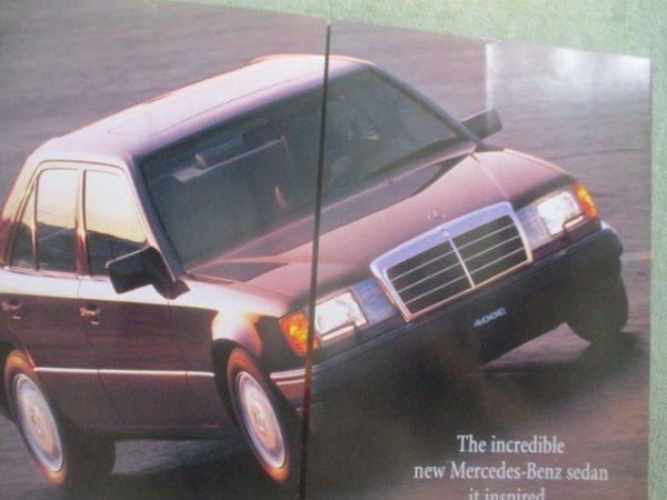Mercedes Benz 400E V8 Sedan 1992 Brochure USA