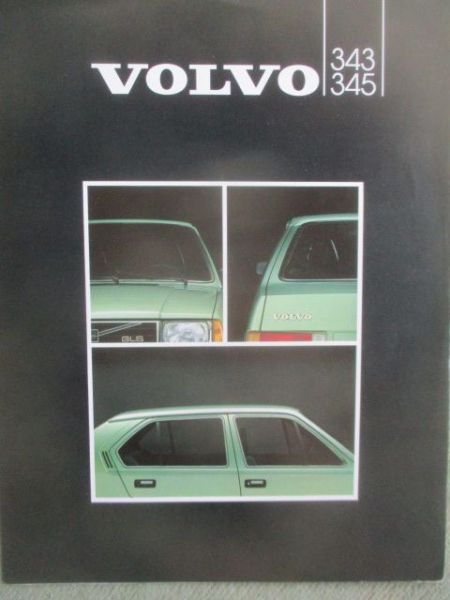 Volvo 343 L/DL 343/R GLS DLS/GLS 345 DL Prospekt 1982