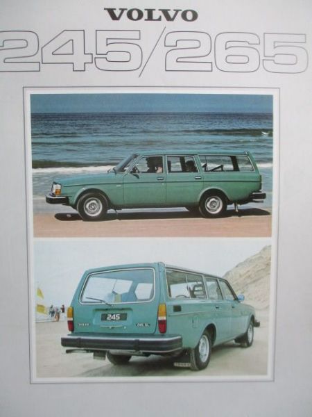 Volvo 245GL +Fuel Injection +265GL Kombi Prospekt 1979