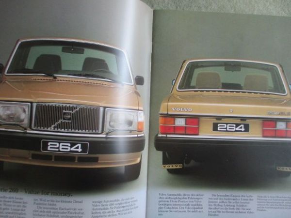 Volvo 264GL GLE 265GL Limousine Kombi 1982