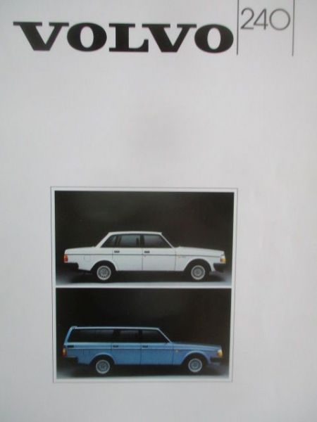 Volvo 240 Limousine Kombi Katalog 1985