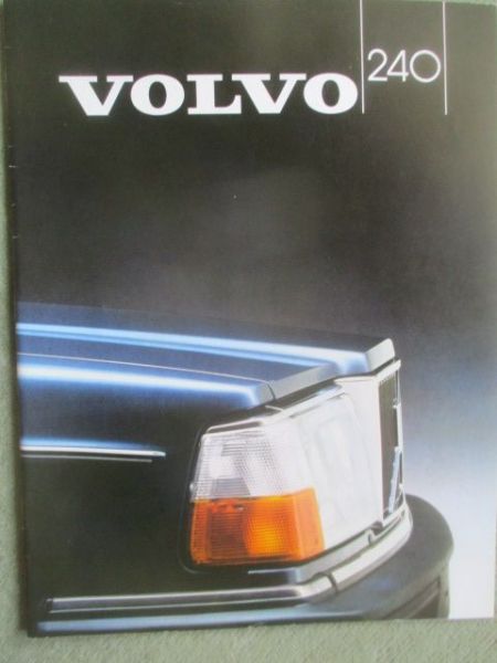 Volvo 240GL Limousine +Kombi Turbo Diesel GLE Katalog 1983