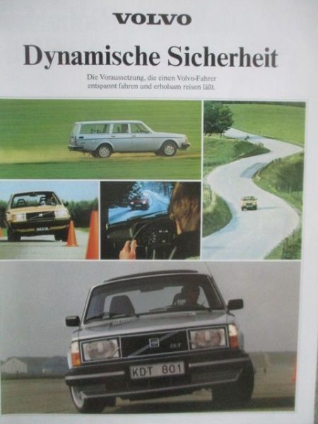 Volvo Dynamische Sicherheit Prospekt 1980