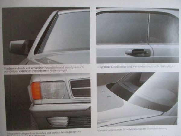 Mercedes Benz 380SEC 500SEC C126 November 1983