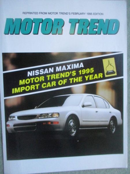 Motor Trend February 1995 Nissan Maxima