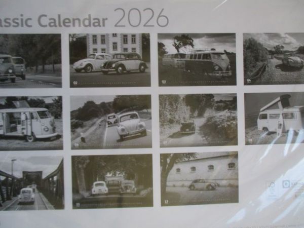 VW Classic Calendar 2026 33x49cm Format