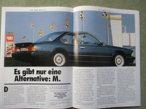 BMW 635CSI E24 Coupé Prospekt März 1988