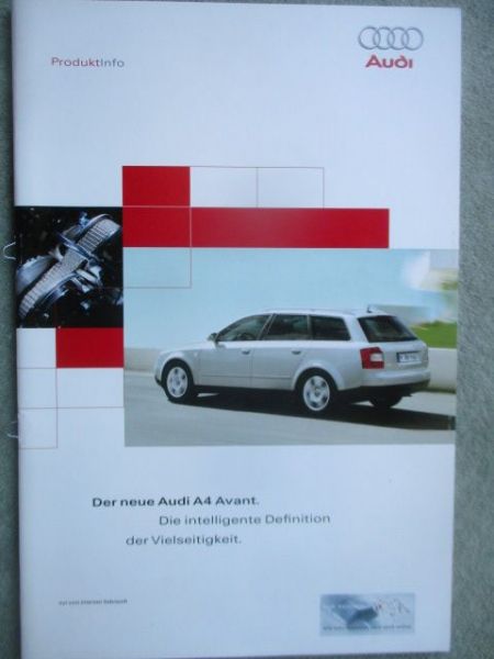 Audi A4 Avant (8E) Produktinformation intern Juni 2001