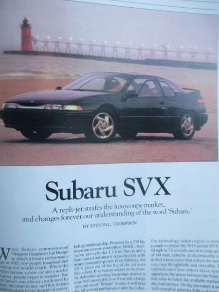 Subaru SVX Sonderdruck USA Englisch