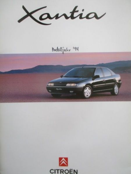 Citroen Xantia Modelljahr 1994 Prospekt