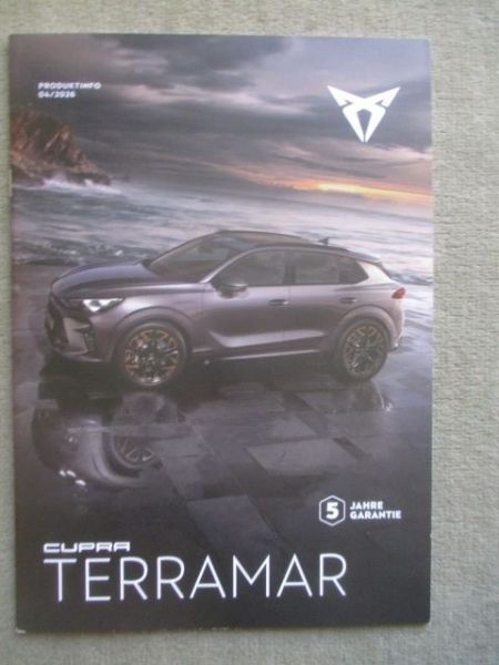 Cupra Terrarmar Produktinformation April 2026