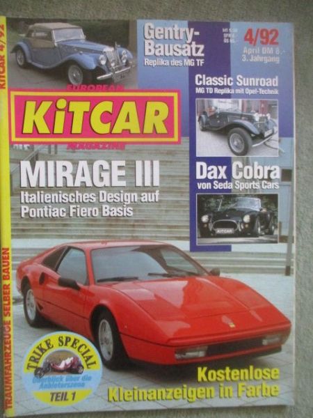 European Kitcar Magazine April 1992