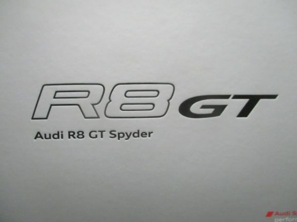 Audi R8 GT Spyder Buch Vorstellung Juli 2011 (Typ 42) NEU