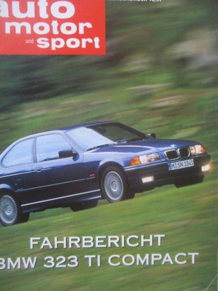auto motor & sport 16/1997 BMW 323ti Compact E36/5 Fahrbericht