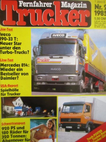 Trucker Fernfahrer Magazin Februar 1985