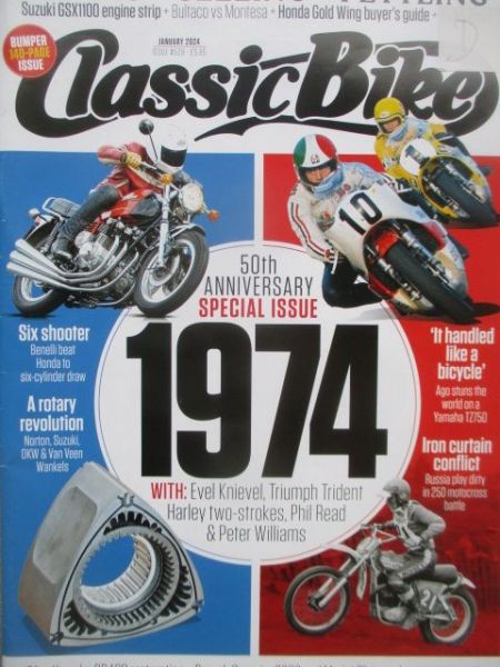 Classic Bike January 2024 50th Anniversary Special Issue 1974