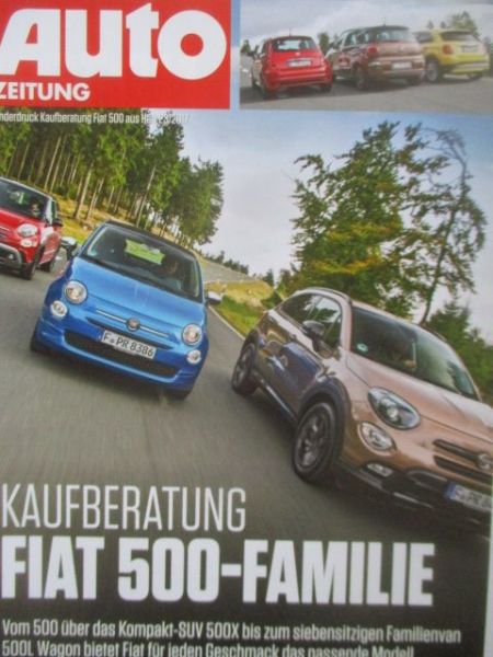 Auto Zeitung 23/2017 Kaufberatunf Fiat 500-Familie