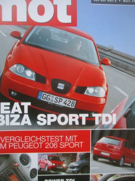 mot März 2003 Seat Ibiza Sport TDI