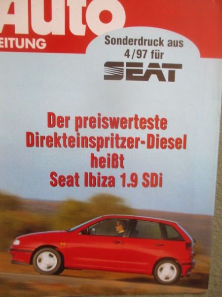 Auto Zeitung 4/1997 Seat Ibiza 1.9 SDi