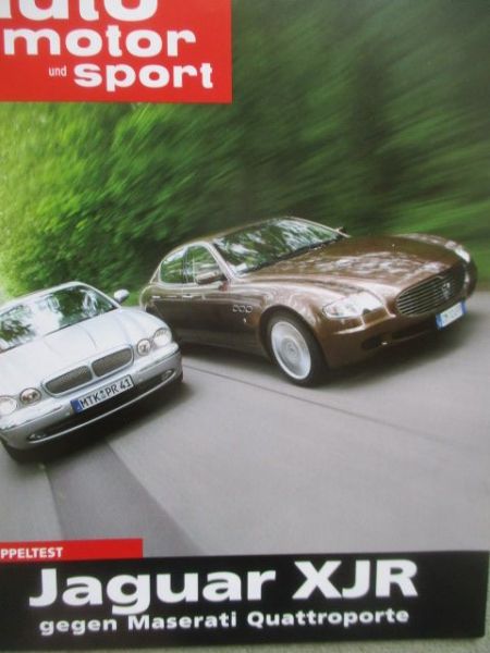 auto motor & sport 14/2004 Jaguar XJR vs. Maserati Quattroporte