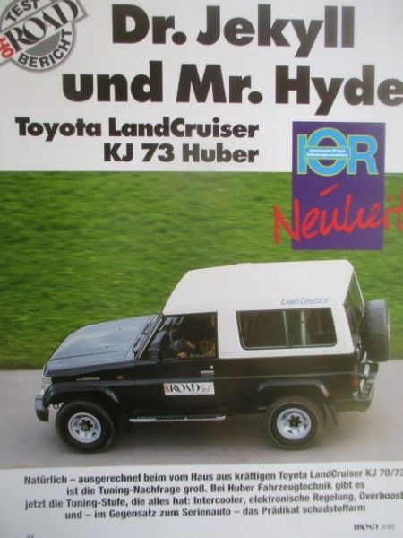 Off Road 3/1995 Toyota KJ 73 Huber vs. Serie Sonderdruck